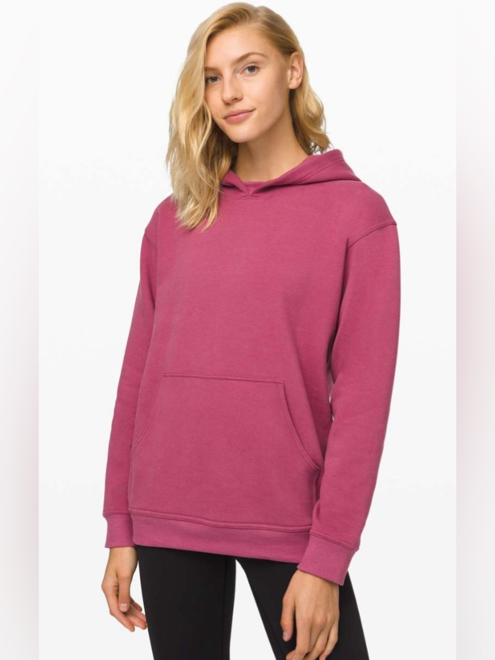 Lululemon Women’s All Yours Hoodie Pullover Sweatshirt  Moss Rose Pink Large